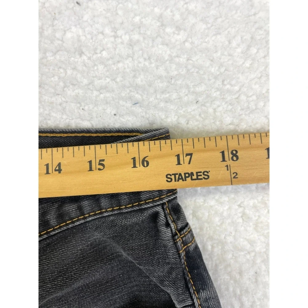 Levi's 514 Slim Straight Jeans Mens 34x30 Gray Denim Pants Casual Classic
